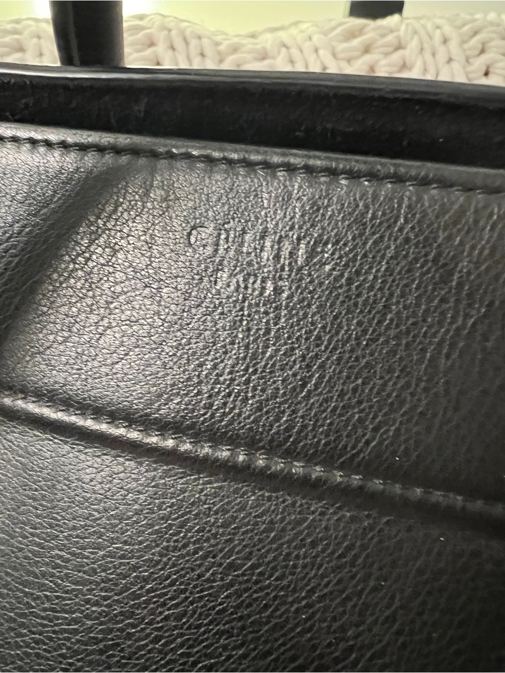 Céline Black Leather Phantom Luggage Tote (+Dust Bag) - Picture 4 of 6